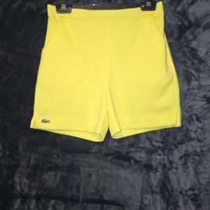 Vintage Yellow Lacoste by Haymaker Golf Shorts Size 10